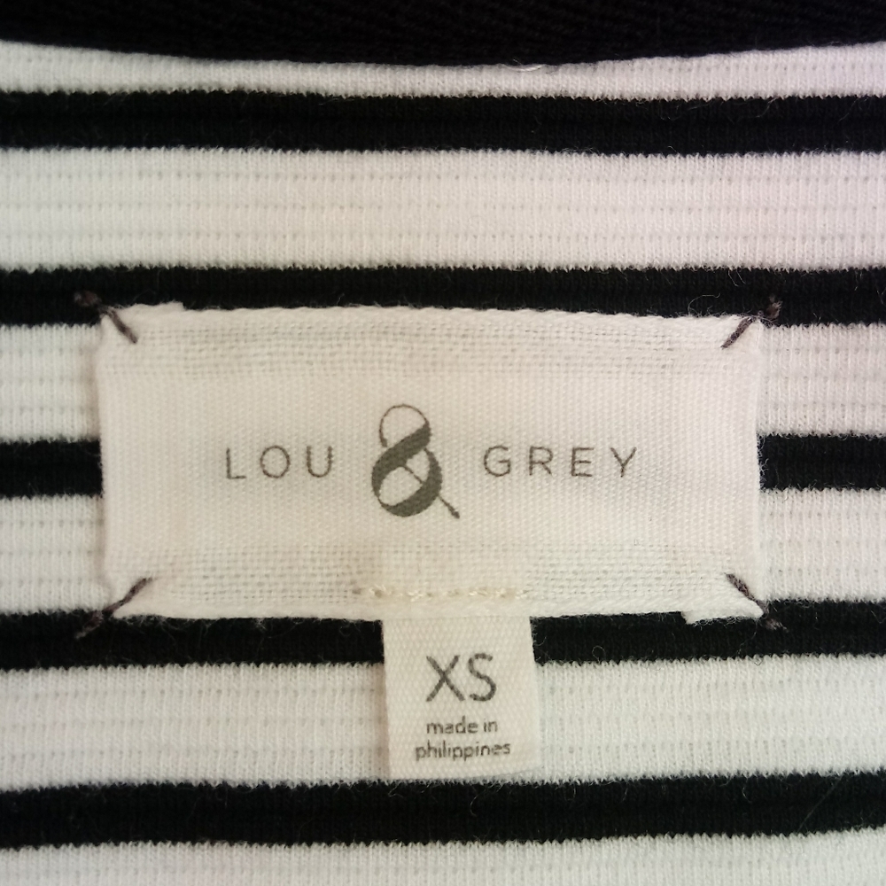 LOFT Lou & Grey Striped Ottoman Popover Knit Top, Oversized Fit - Picture 11 of 12